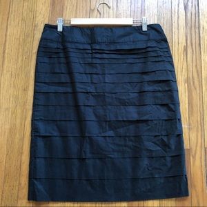 Kenar • Cotton origami pleated pencil skirt